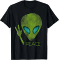 Alien Peace Cool Funny Cute UFO Lover Birthday Gift - Adult & Kids T-Shirts, Sweatshirts & Hoodies apparel design preview 1