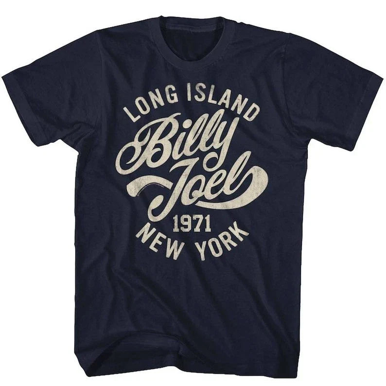 Billy Joel Long Island Navy - Adult & Kids T-Shirts, Sweatshirts & Hoodies apparel design preview 1