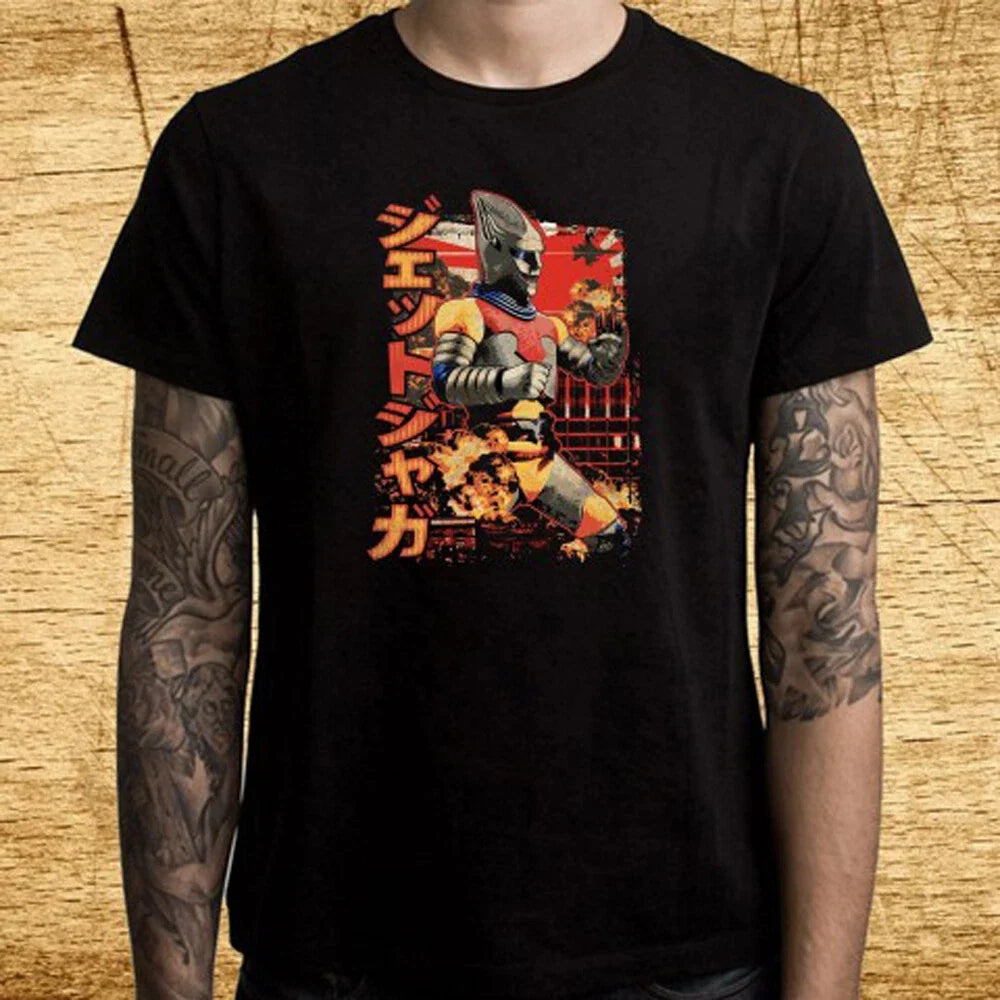 Jet Jaguar Mecha TV Show Men's Black Size S-5XL - Adult & Kids T-Shirts, Sweatshirts & Hoodies apparel design preview 1