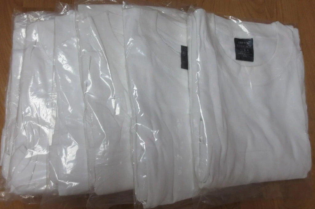 Men White Short Sleeve 4XL 6 Pc 100 Cotton Economical - Adult & Kids T-Shirts, Sweatshirts & Hoodies apparel design preview 1
