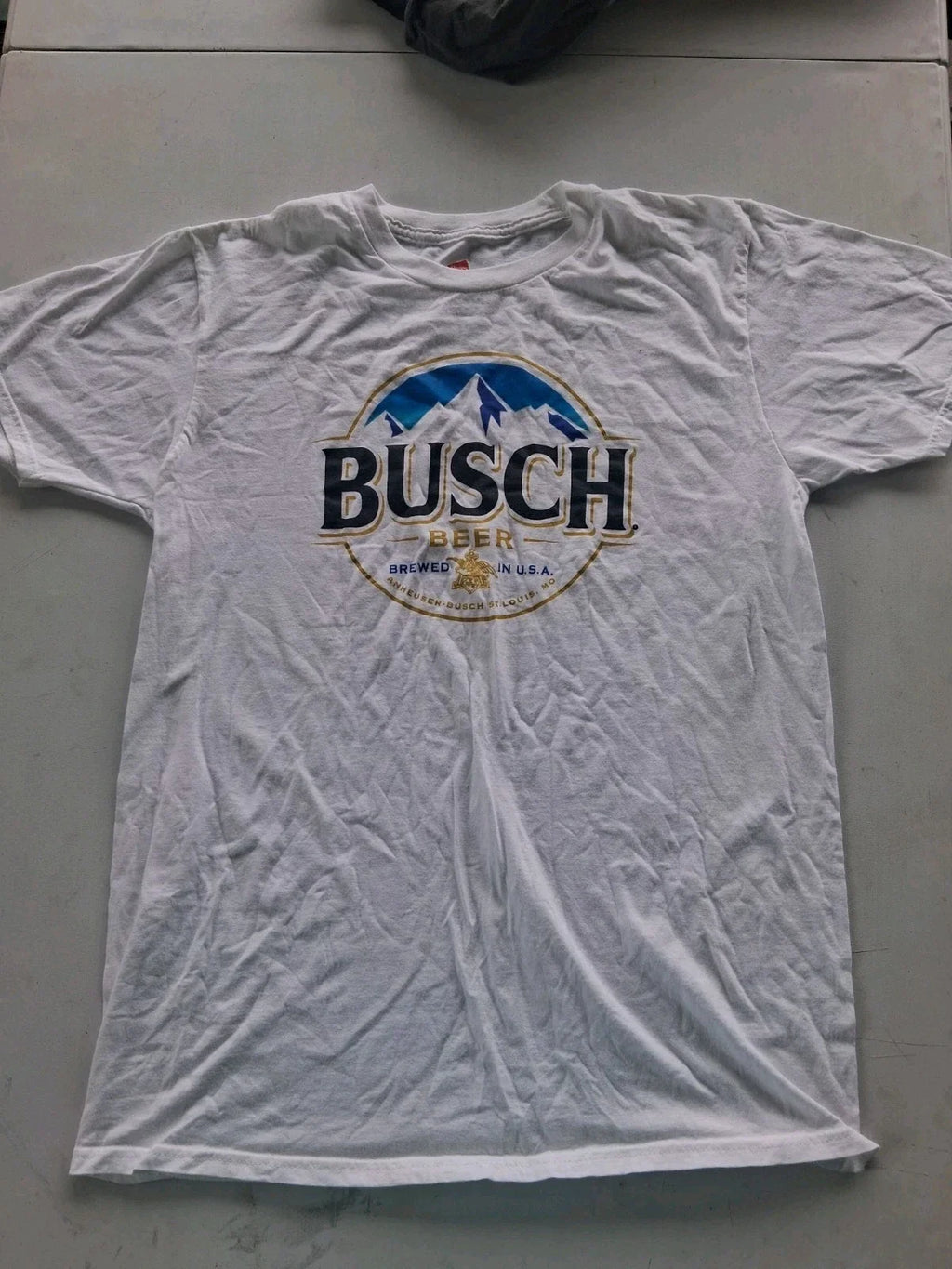 Busch Beer Hanes Nano T white size medium - Adult & Kids T-Shirts, Sweatshirts & Hoodies apparel design preview 1