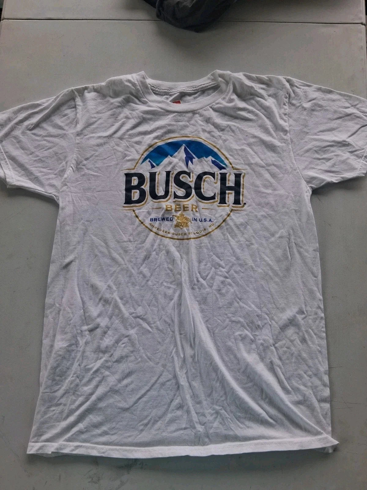 Busch Beer Hanes Nano T white size medium - Adult & Kids T-Shirts, Sweatshirts & Hoodies apparel design preview 1