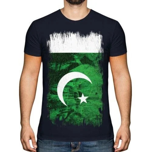 PAKISTAN GRUNGE FLAG MENS TOP P?KIST?N FOOTBALL - Adult & Kids T-Shirts, Sweatshirts & Hoodies apparel design preview 1