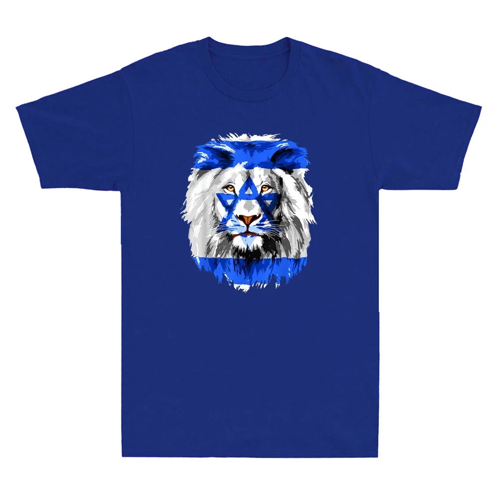 Flag of Israel Lion Jewish Stand With Vintage Men's - Adult & Kids T-Shirts, Sweatshirts & Hoodies apparel design preview 1