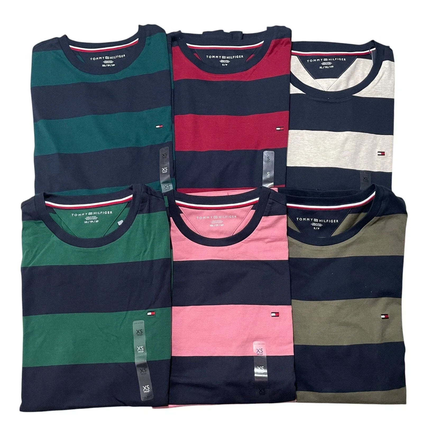 NWT Tommy Hilfiger Mens Regular Fit Rugby Stripe - Adult & Kids T-Shirts, Sweatshirts & Hoodies apparel design preview 1