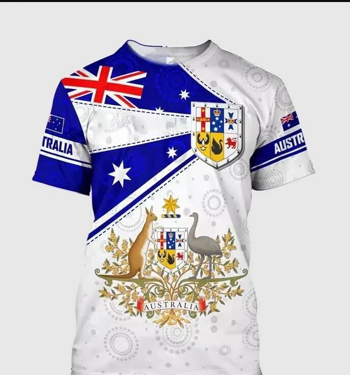 Australian Flag Tops Short Sleeve Breathable - Adult & Kids T-Shirts, Sweatshirts & Hoodies apparel design preview 1