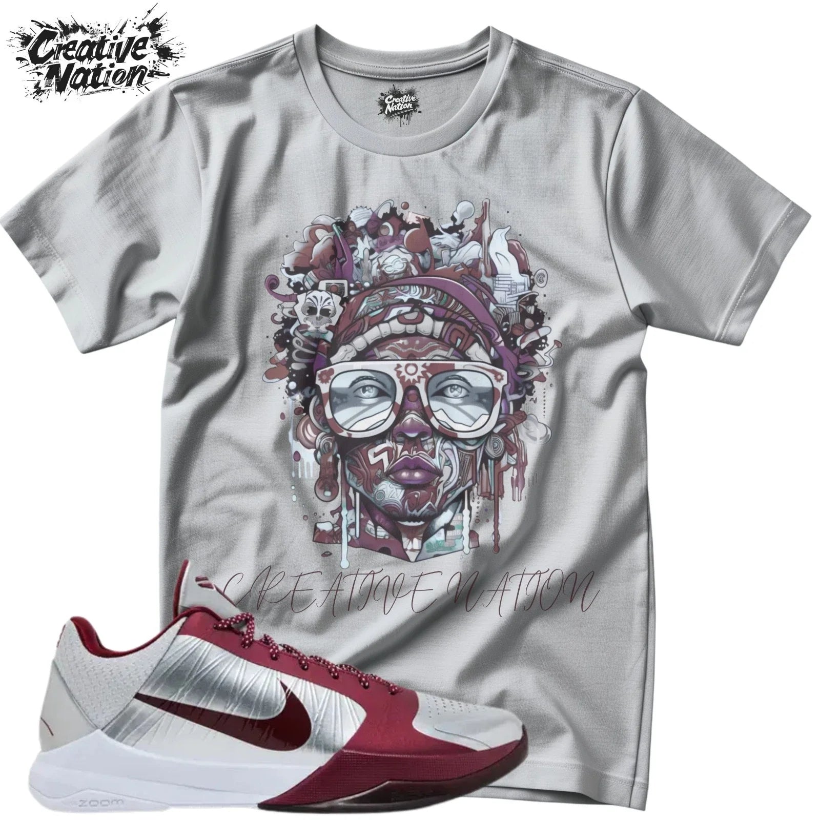 To Match 5 Sneaker Psychedelic Outfit - Adult & Kids T-Shirts, Sweatshirts & Hoodies apparel design preview 1