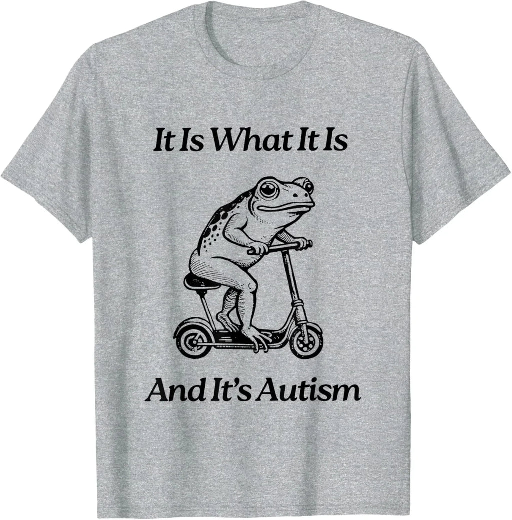 It Is What And Autism Funny Frog Trendy - Adult & Kids T-Shirts, Sweatshirts & Hoodies apparel design preview 1