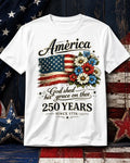 250th Anniversary Flag Floral USA Patriotic S-5XL - Adult & Kids T-Shirts, Sweatshirts & Hoodies apparel design preview 1