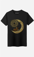 Men's with Sleeves Moon Travel Colour Black - Adult & Kids T-Shirts, Sweatshirts & Hoodies apparel design preview 1