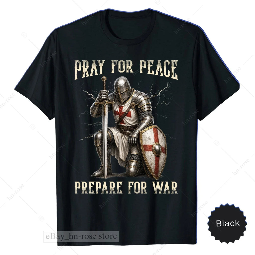 Christian Knight Prayer Warrior Crusader Armor Of God - Adult & Kids T-Shirts, Sweatshirts & Hoodies apparel design preview 1