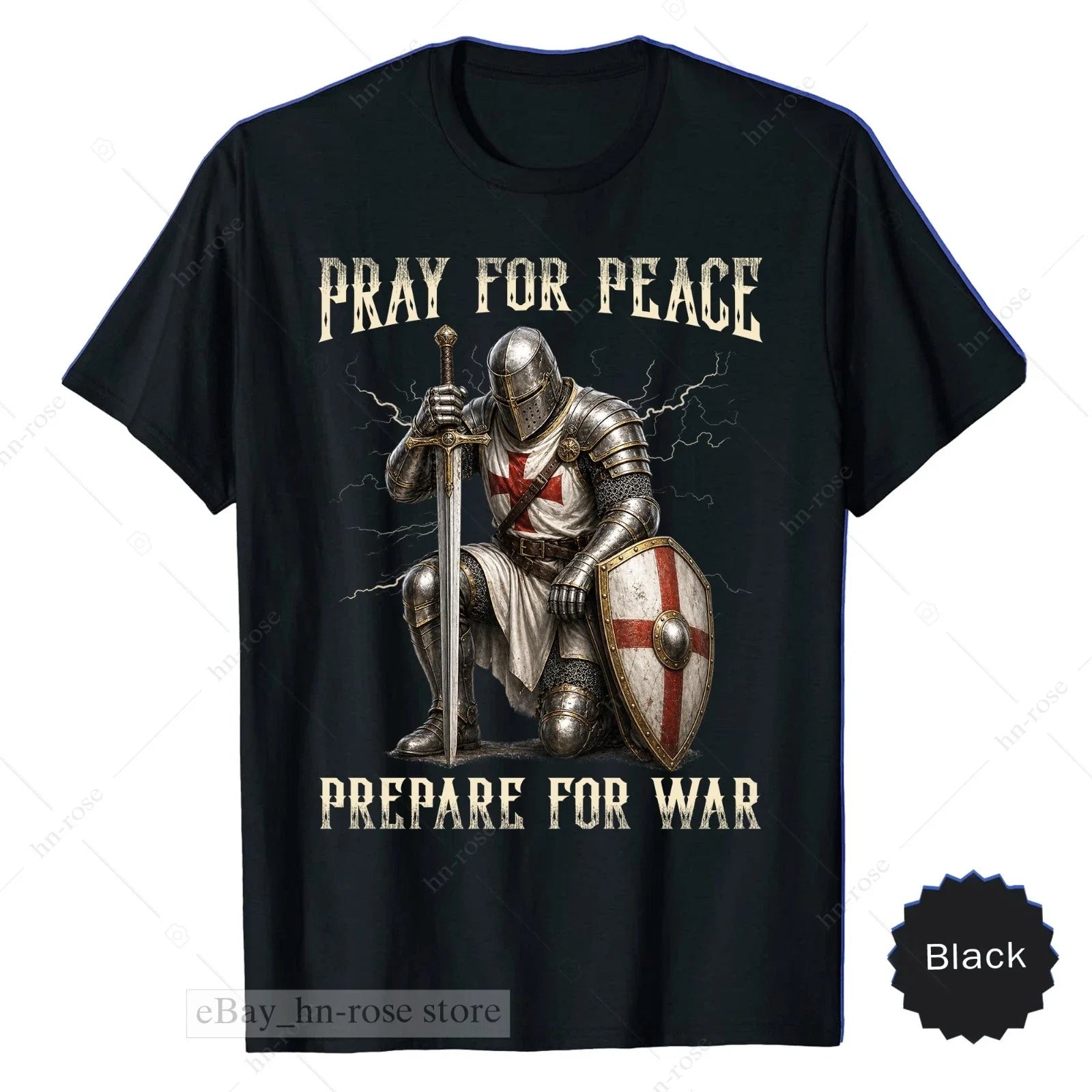 Christian Knight Prayer Warrior Crusader Armor Of God - Adult & Kids T-Shirts, Sweatshirts & Hoodies apparel design preview 1