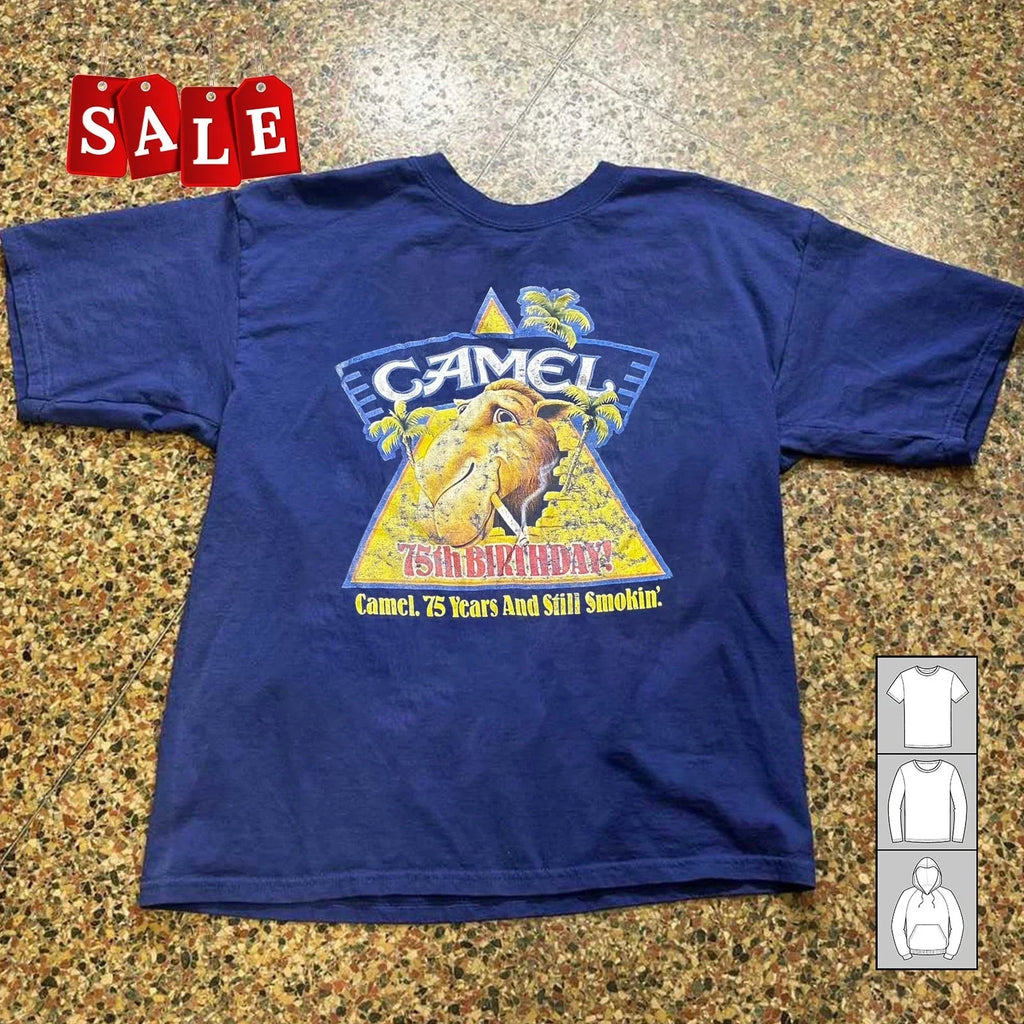 New 1988 Camel Cigarettes 75th Anniversary Unisex All - Adult & Kids T-Shirts, Sweatshirts & Hoodies apparel design preview 1