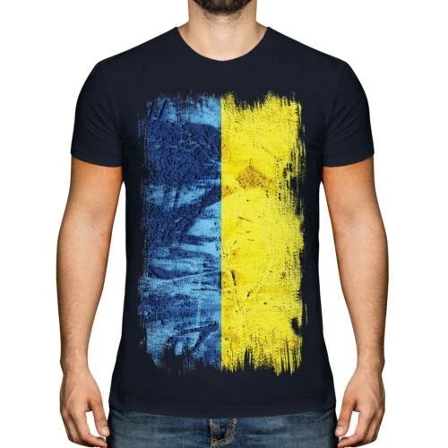 UKRAINE GRUNGE FLAG MENS TOP UKRA?NA FOOTBALL - Adult & Kids T-Shirts, Sweatshirts & Hoodies apparel design preview 1