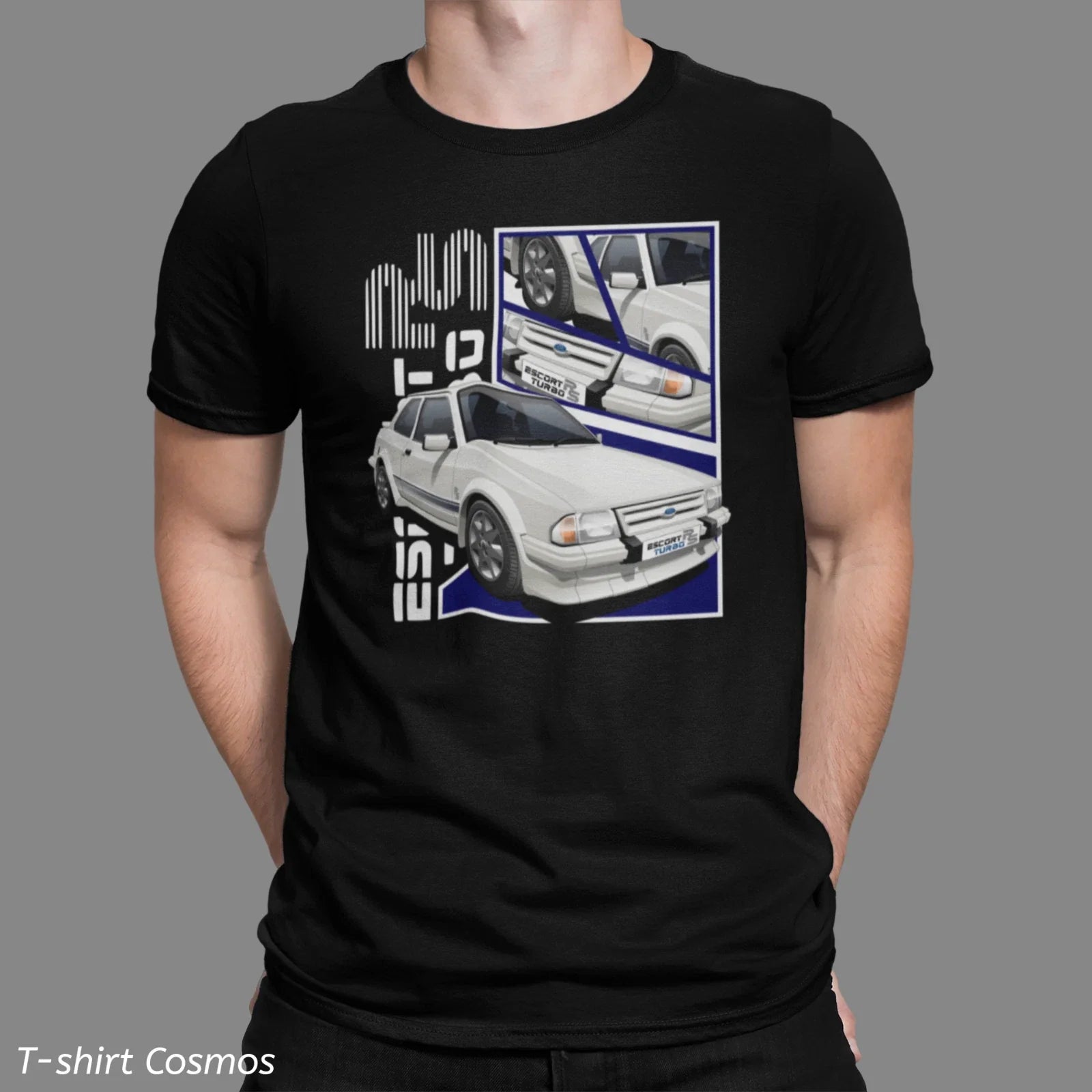 Retro Ford Rsturbo Car classic Dads gift, old school - Adult & Kids T-Shirts, Sweatshirts & Hoodies apparel design preview 1