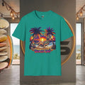 Cool Great Dane Dog Sunglass Sunset Beach Day Surf - Adult & Kids T-Shirts, Sweatshirts & Hoodies apparel design preview 1