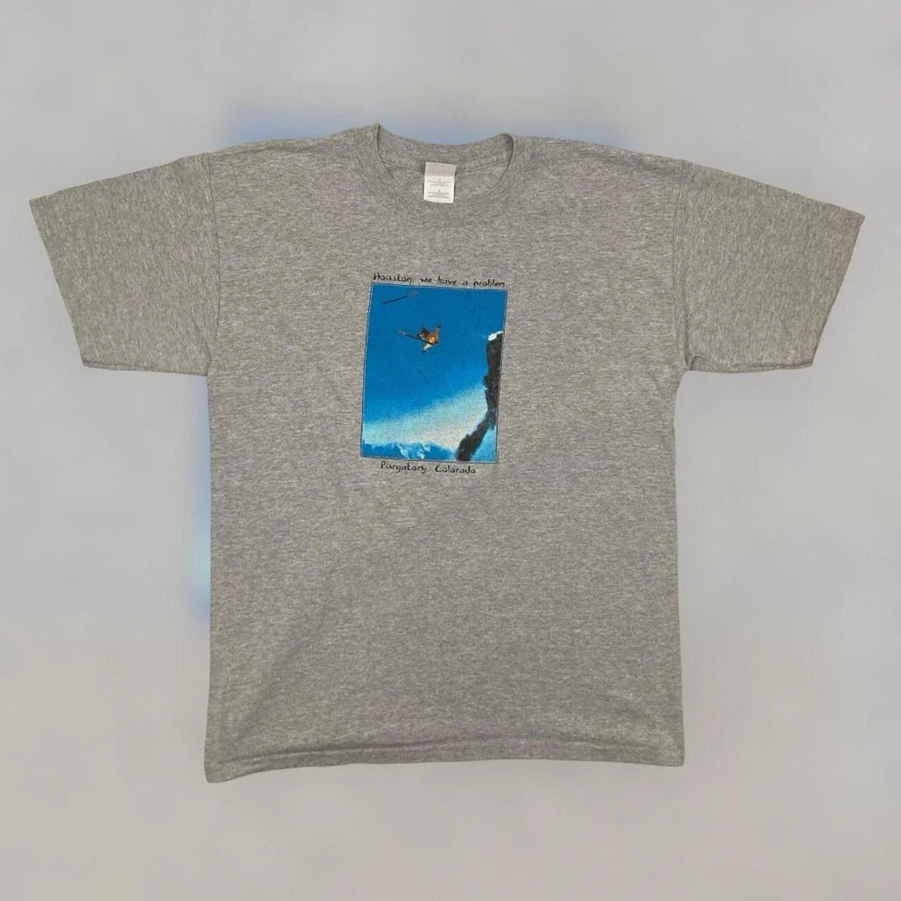 VTG Y2K Gildan Purgatory Colorado Funny Skiing - Adult & Kids T-Shirts, Sweatshirts & Hoodies apparel design preview 1