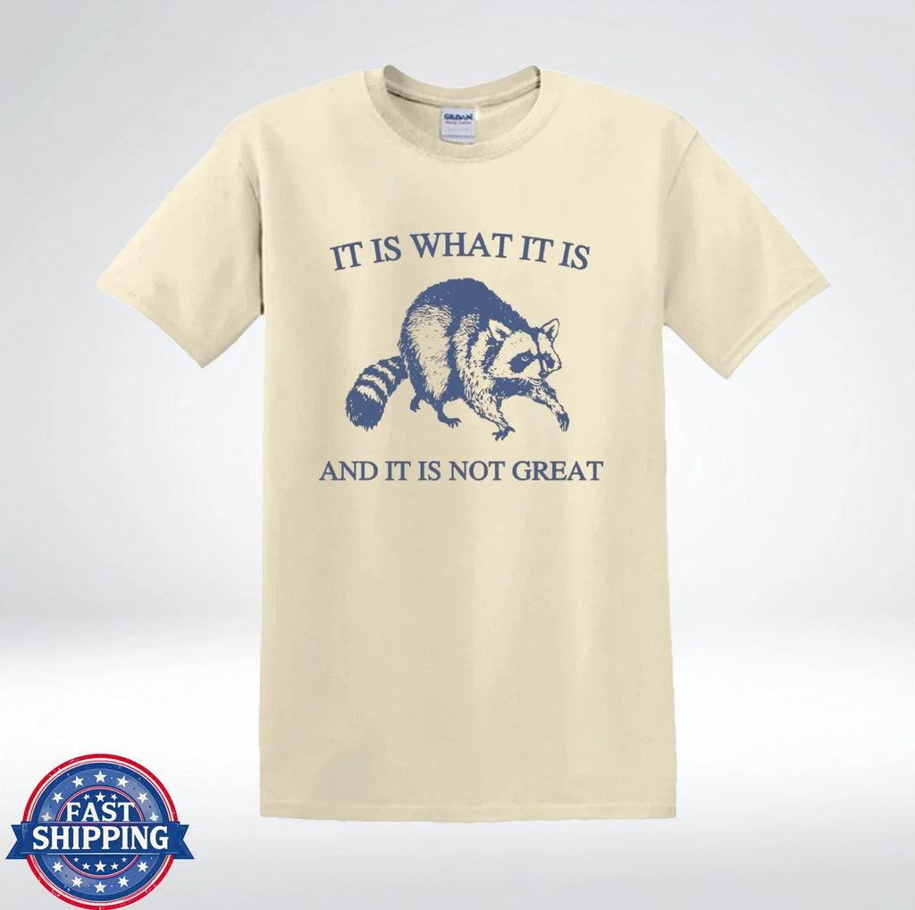 It Is What Raccoon Funny Sarcastic Quote Humor - Adult & Kids T-Shirts, Sweatshirts & Hoodies apparel design preview 1