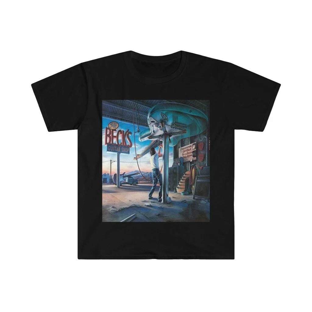 Soft Cotton Jeff Beck, guitar Shop - Adult & Kids T-Shirts, Sweatshirts & Hoodies apparel design preview 1