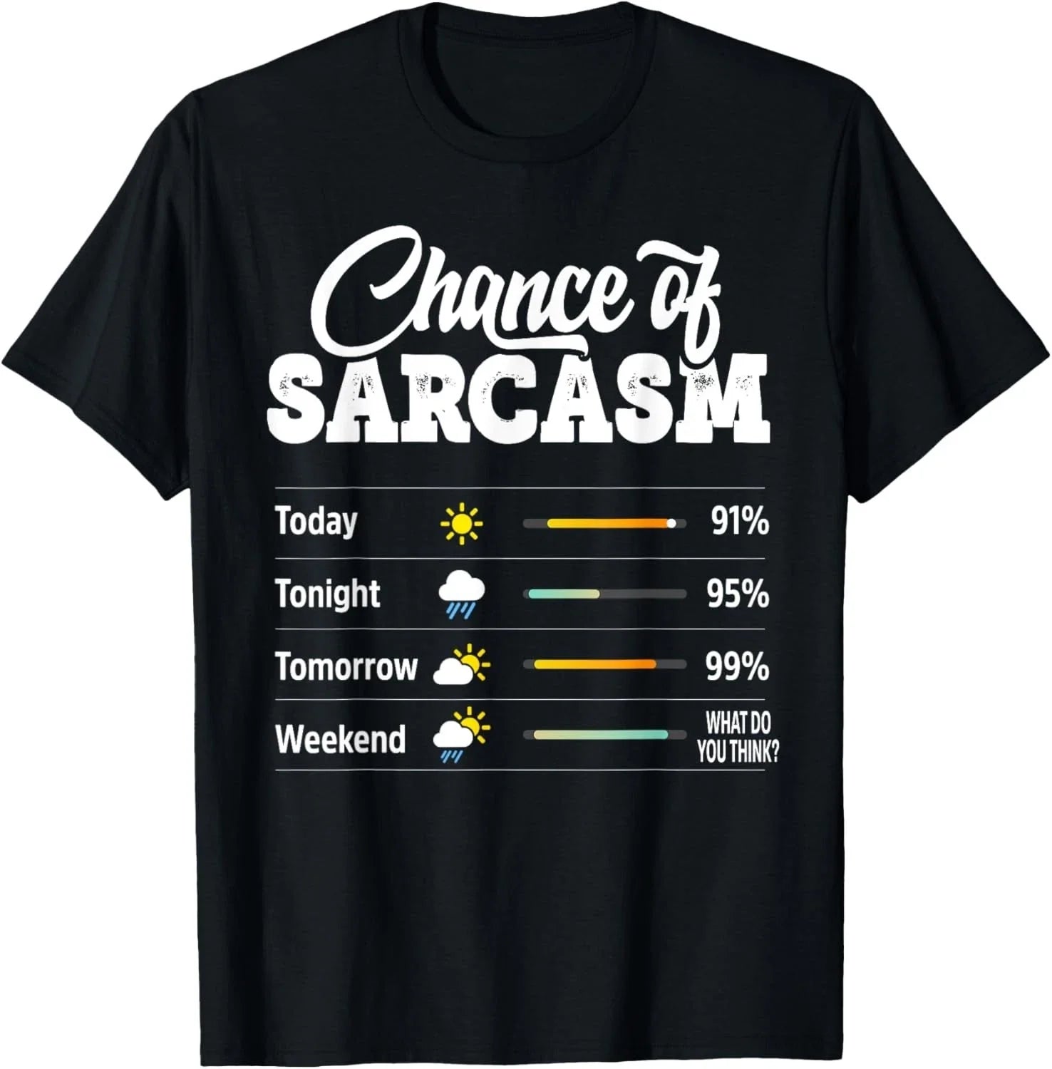 Funny Chance of Sarcasm Humor Fun Sarcastic Mens - Adult & Kids T-Shirts, Sweatshirts & Hoodies apparel design preview 1