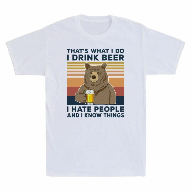 Do I Know People Bear Drink And Beer Men's That's - Adult & Kids T-Shirts, Sweatshirts & Hoodies apparel design preview 1