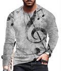 Men Musical Note Music G Treble Clef Wicking Gray - Adult & Kids T-Shirts, Sweatshirts & Hoodies apparel design preview 1