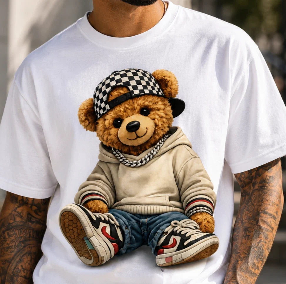 Urban Teddy Bear Graphic Mens Street Style Fashion - Adult & Kids T-Shirts, Sweatshirts & Hoodies apparel design preview 1