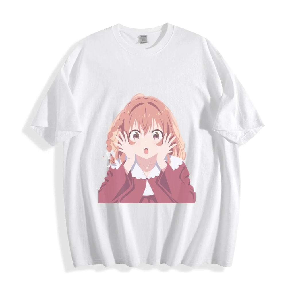 Rent-a-Girlfriend Sumi Sakurasawa Shy Anime Charm - Adult & Kids T-Shirts, Sweatshirts & Hoodies apparel design preview 1