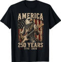 Vintage Eagle Playing Guitar 250 Years America 4th of - Adult & Kids T-Shirts, Sweatshirts & Hoodies apparel design preview 1