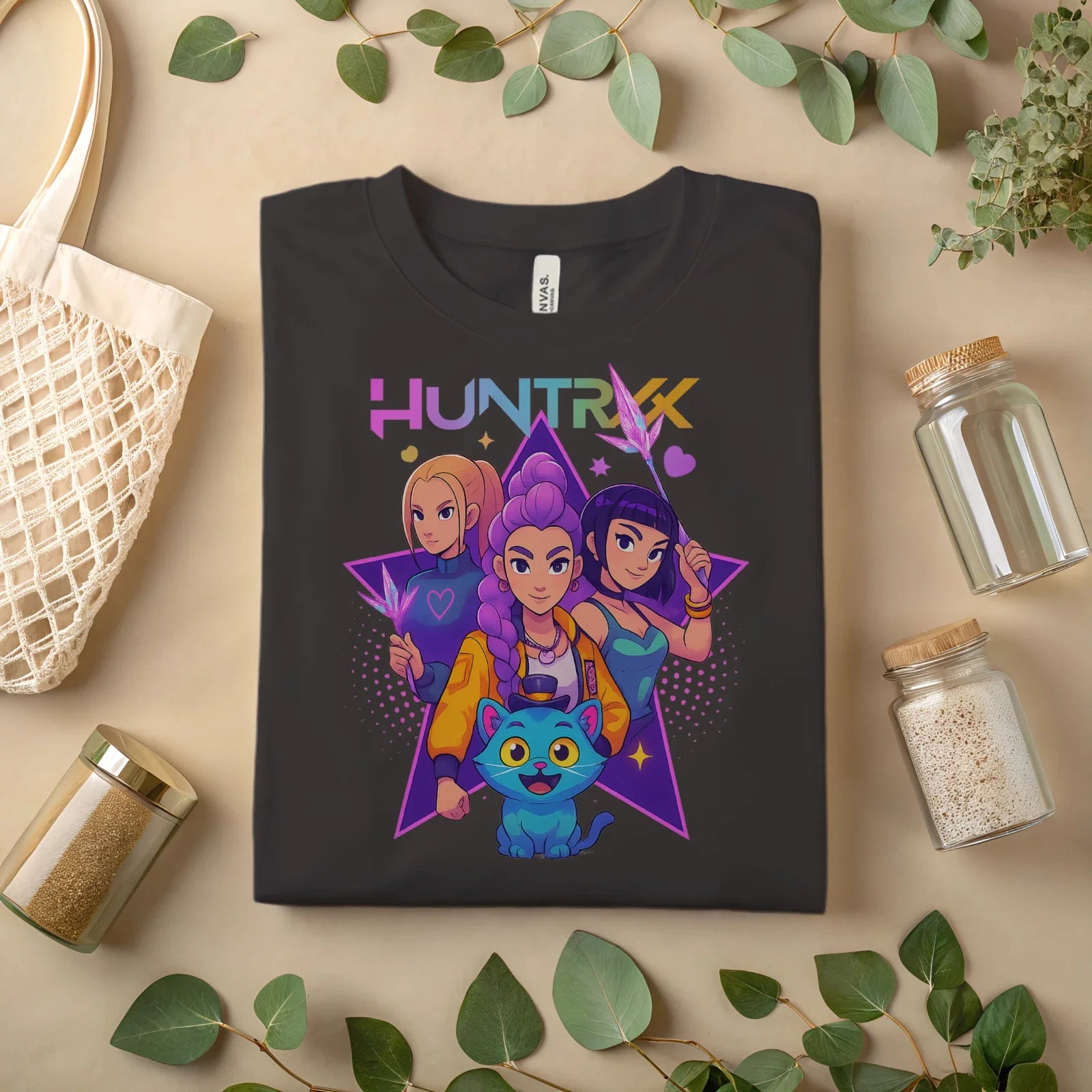 HUNTRX Anime Graphic Cute KPOP Inspired Cartoon Girls - Adult & Kids T-Shirts, Sweatshirts & Hoodies apparel design preview 1