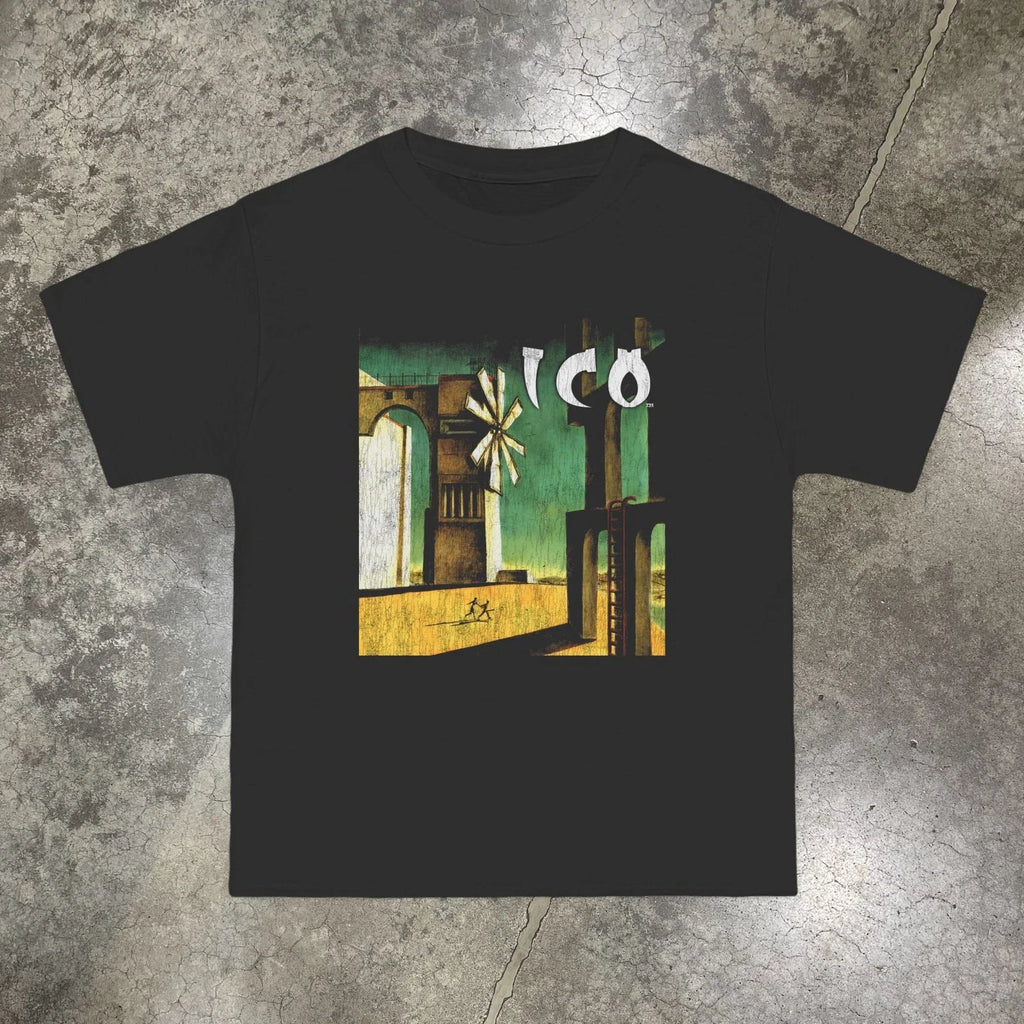 ICO EU COVER (2001) VINTAGE REPRINT - Adult & Kids T-Shirts, Sweatshirts & Hoodies apparel design preview 1