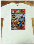 "MOTOR CITY COMICS #1" Detroit /100% cotton/R.Crumb - Adult & Kids T-Shirts, Sweatshirts & Hoodies apparel design preview 1