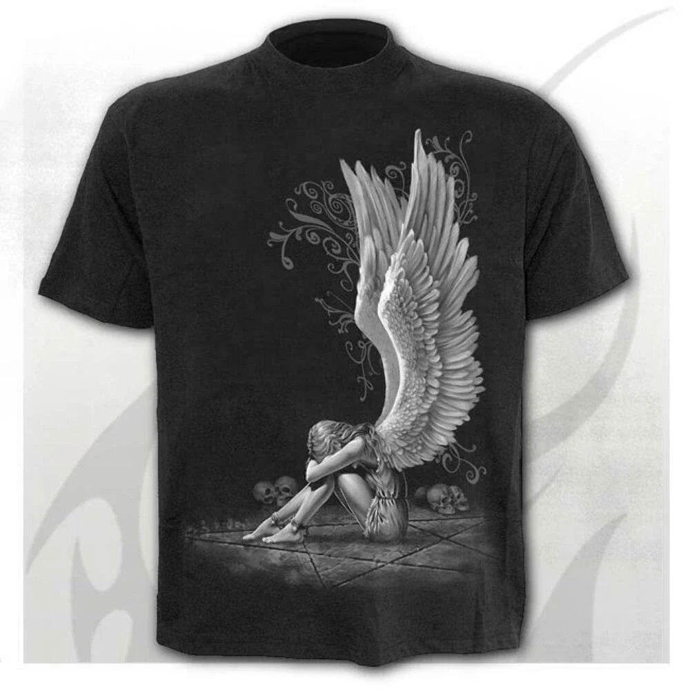 Spiral Direct Enslaved Angel Black Mens Heavy Metal - Adult & Kids T-Shirts, Sweatshirts & Hoodies apparel design preview 1