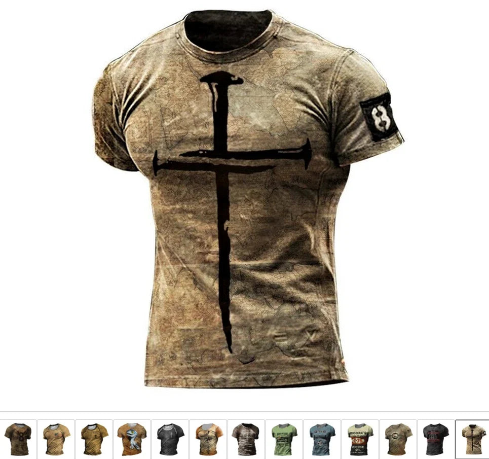 New Jesus Cross Christian Short Sleeve Men's REGULAR - Adult & Kids T-Shirts, Sweatshirts & Hoodies apparel design preview 1