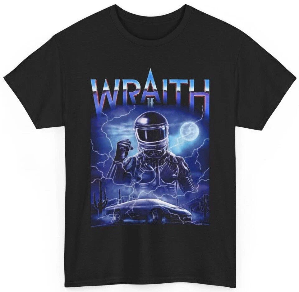 The Wraith 80's Sci Fiction Classic Poster Art New - Adult & Kids T-Shirts, Sweatshirts & Hoodies apparel design preview 1