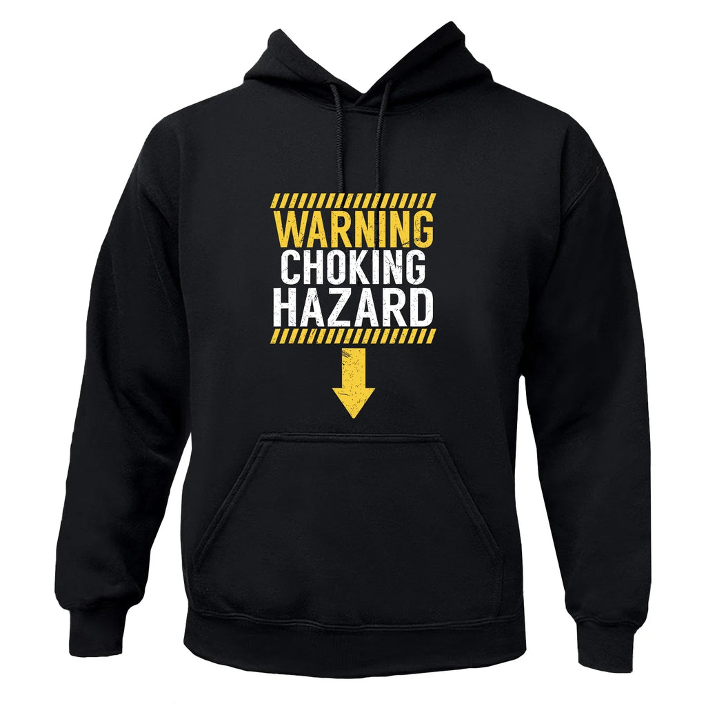 Men's "Caution Choking Hazard" Funny Adult Warning - Adult & Kids T-Shirts, Sweatshirts & Hoodies apparel design preview 1