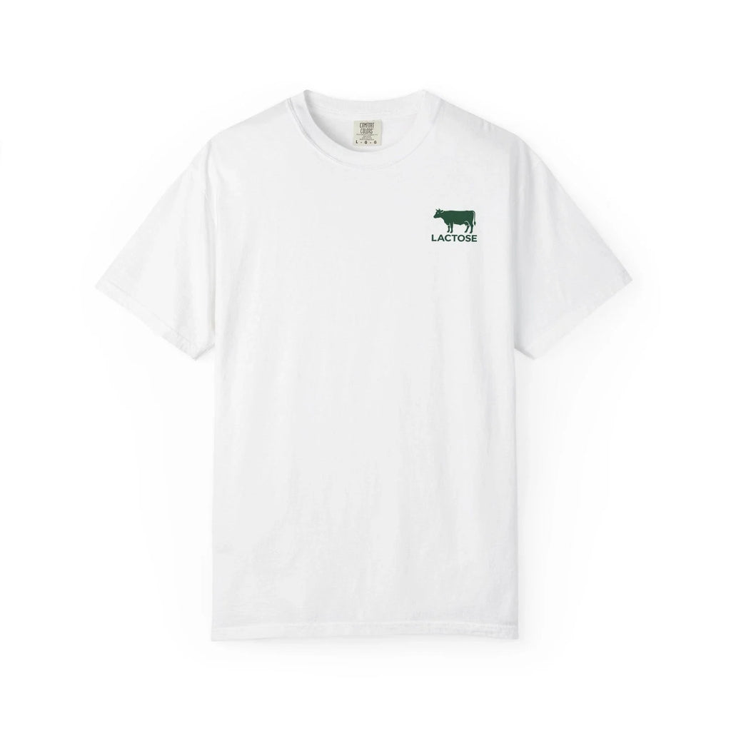 Lactose Cow Funny Pun Crocodile Parody Graphic White - Adult & Kids T-Shirts, Sweatshirts & Hoodies apparel design preview 1