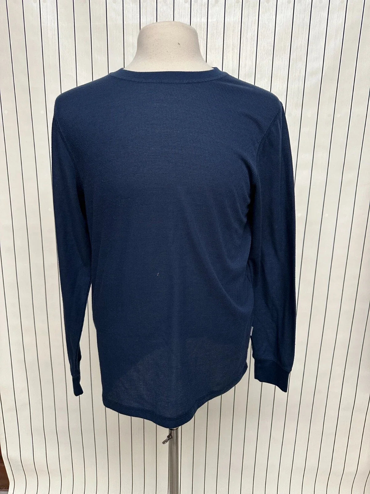 Perry Ellis Mens Navy Thermal Fitted Crew Neck Size L - Adult & Kids T-Shirts, Sweatshirts & Hoodies apparel design preview 1