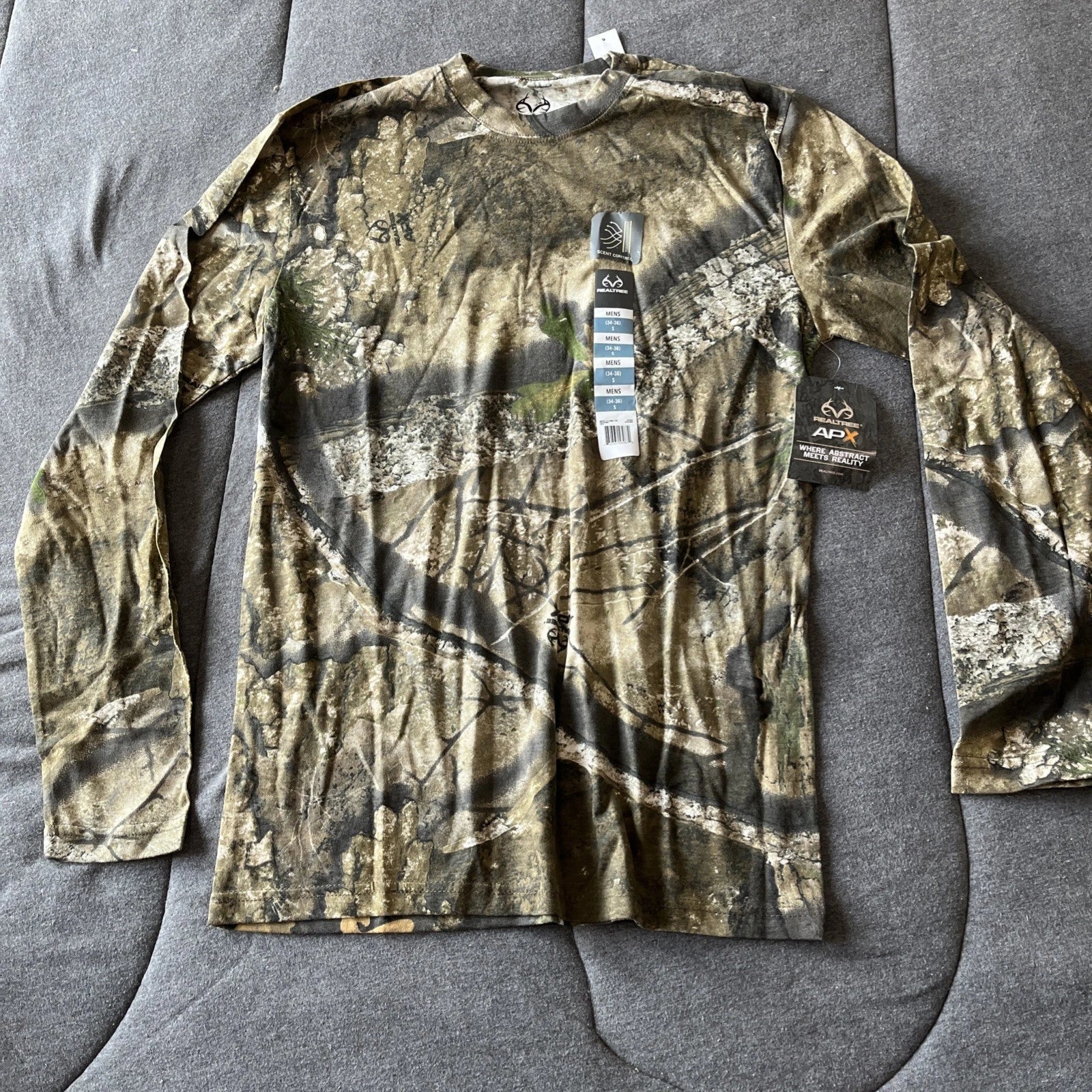 REALTREE APX SCENT CONTROL HUNTING CAMO MEN'S (SIZE - Adult & Kids T-Shirts, Sweatshirts & Hoodies apparel design preview 1