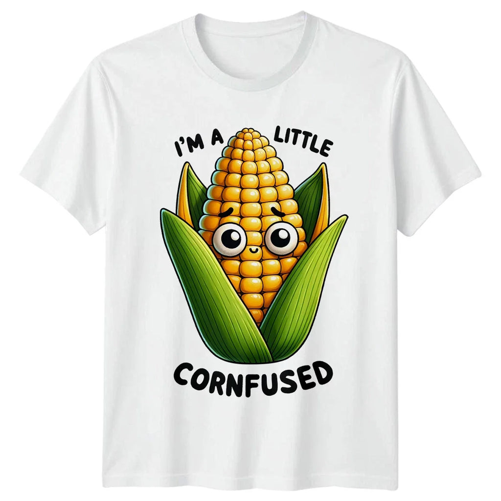 I'm A Little Cornfused Pun Funny Foodie Cute Corn - Adult & Kids T-Shirts, Sweatshirts & Hoodies apparel design preview 1