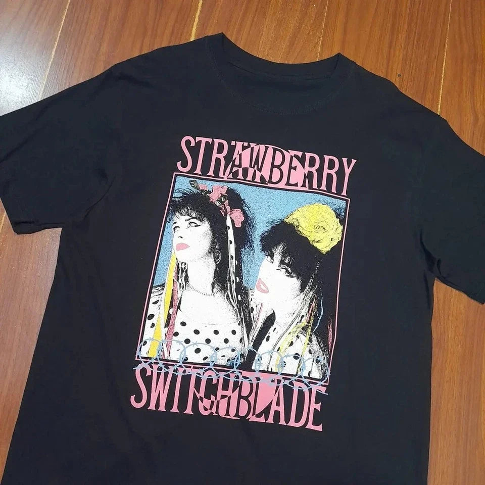 STRAWBERRY SWITCHBLADE Black S-5XL Q9341 - Adult & Kids T-Shirts, Sweatshirts & Hoodies apparel design preview 1
