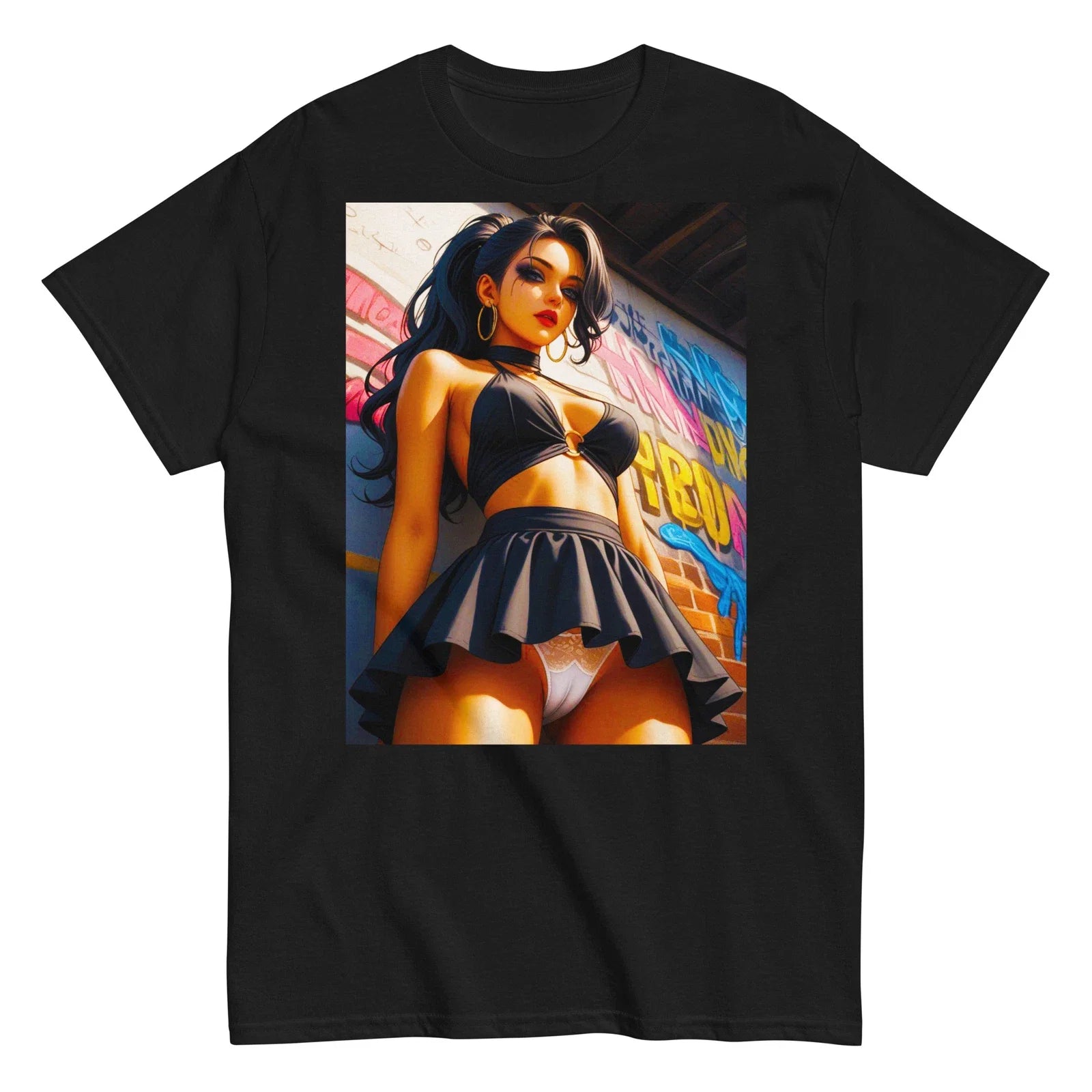 Hot Ecchi Anime Girl Hentai Sexy Manga Waifu - Adult & Kids T-Shirts, Sweatshirts & Hoodies apparel design preview 1