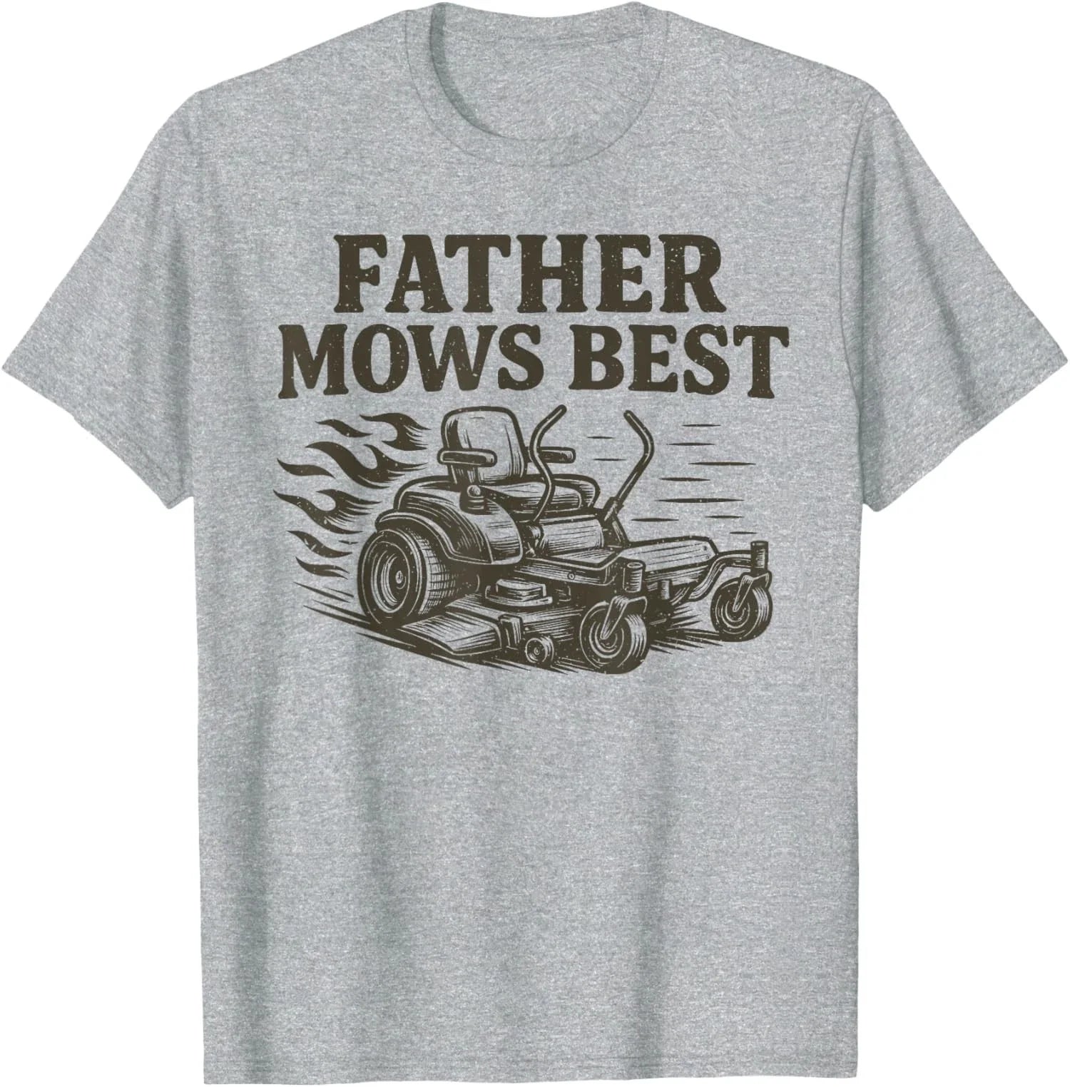 Father Mows Best Funny Fathers Day Dad Jokes - Adult & Kids T-Shirts, Sweatshirts & Hoodies apparel design preview 1