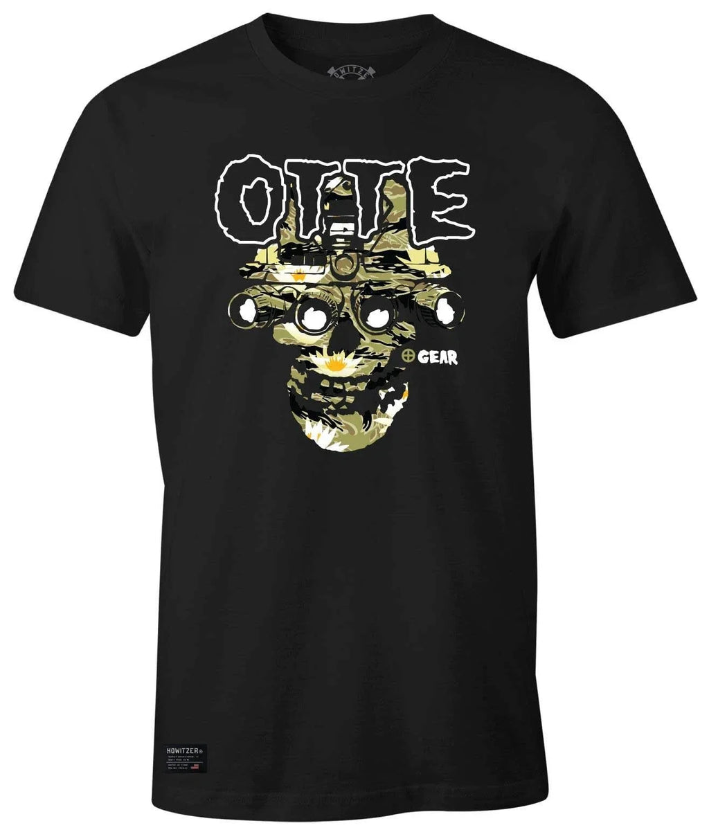 Howitzer Style Men's Otte Skull Military Grunt MFG - Adult & Kids T-Shirts, Sweatshirts & Hoodies apparel design preview 1