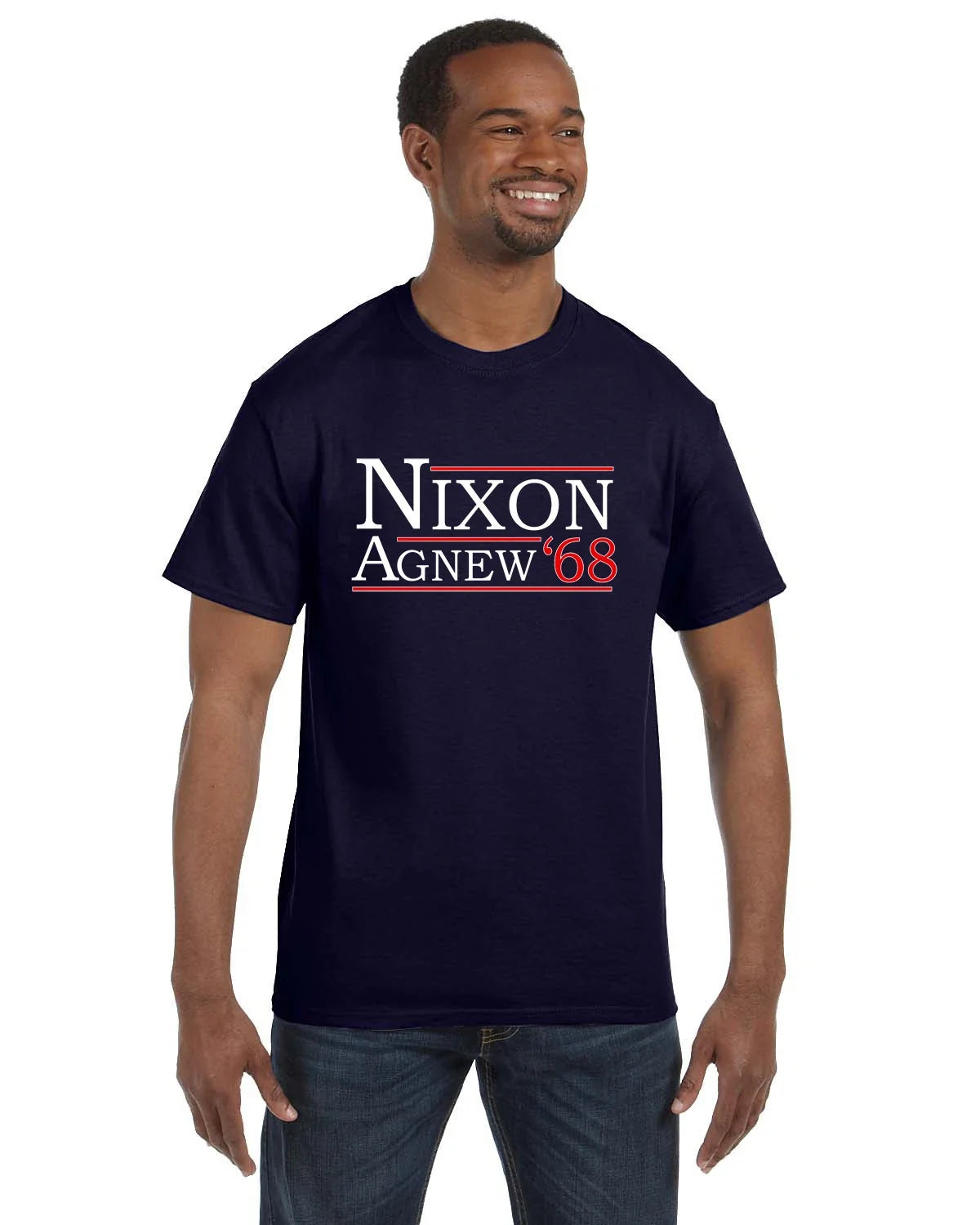 Nixon Agnew '68 men's political funny nostalgic all - Adult & Kids T-Shirts, Sweatshirts & Hoodies apparel design preview 1