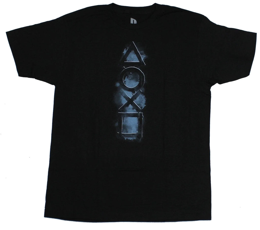 PlayStation Mens Shadowy Button Symbols Image - Adult & Kids T-Shirts, Sweatshirts & Hoodies apparel design preview 1