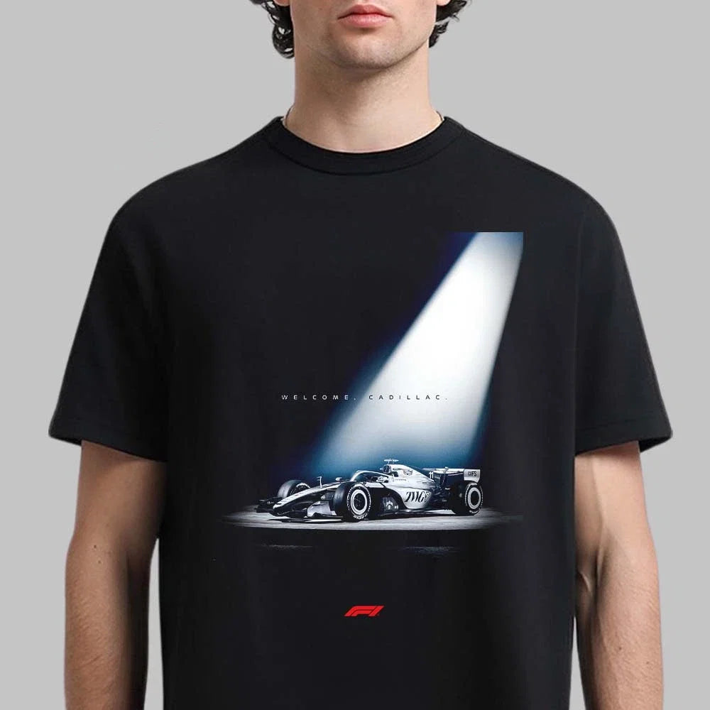 Formula 1 Welcome Cadillac F1 Team - Adult & Kids T-Shirts, Sweatshirts & Hoodies apparel design preview 1