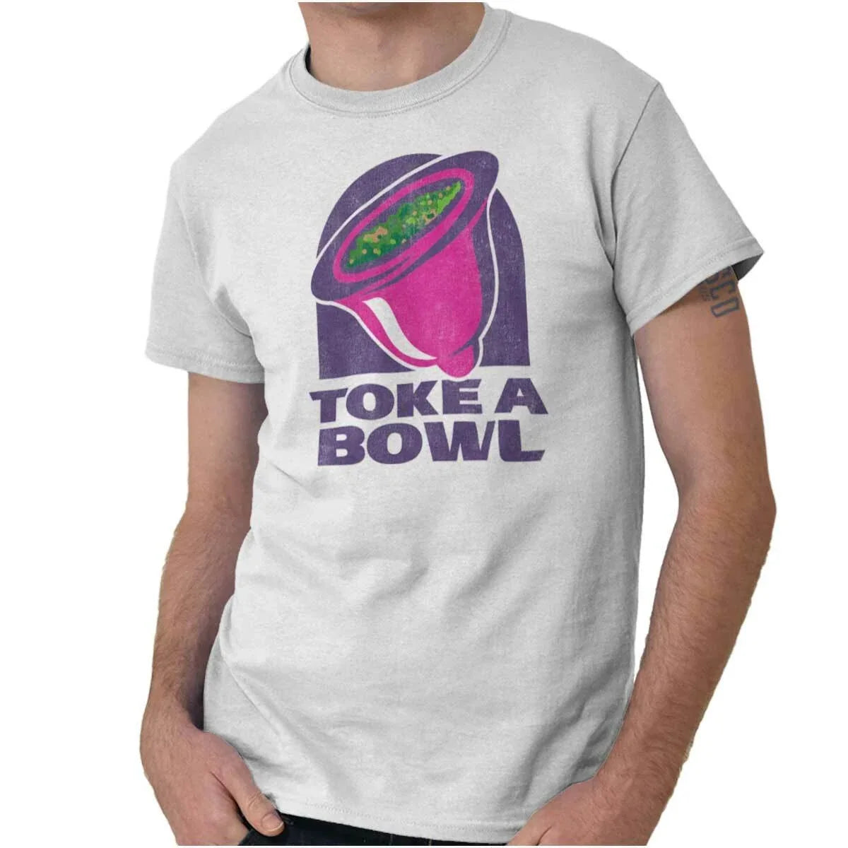 Funny Marijuana Stoner Toke A Bowl 420 Humor Womens - Adult & Kids T-Shirts, Sweatshirts & Hoodies apparel design preview 1