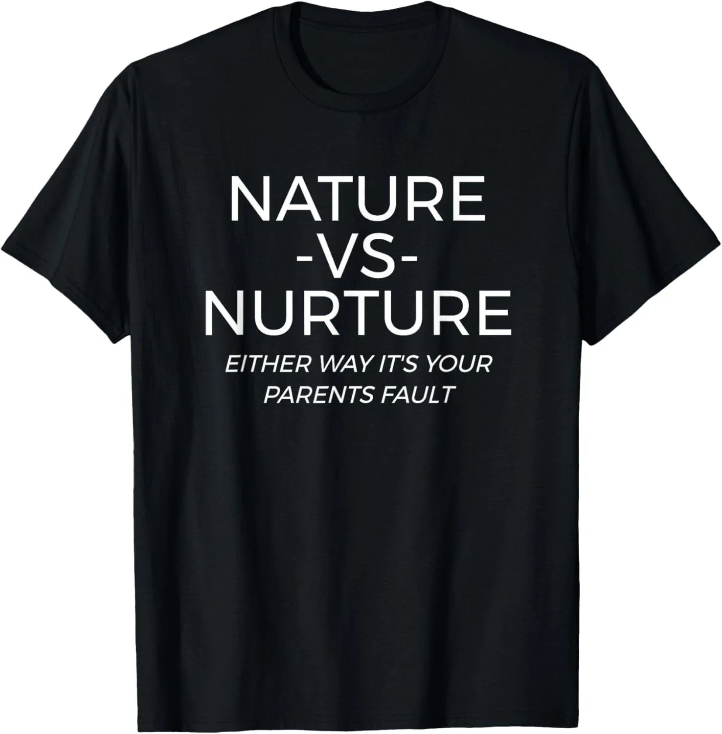 Nature Vs Nurture Funny Psychology Gift - Adult & Kids T-Shirts, Sweatshirts & Hoodies apparel design preview 1