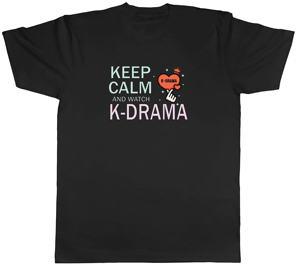 K-Drama Mens Keep Calm And Watch Gift - Adult & Kids T-Shirts, Sweatshirts & Hoodies apparel design preview 1